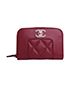 Chanel Mademoiselle Zip Coin Purse, front view